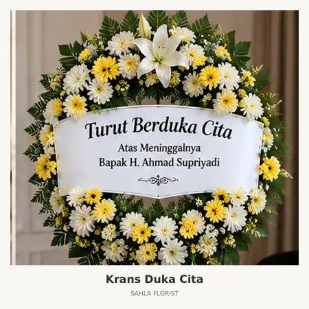 Krans Bunga Duka Gedung Smesco