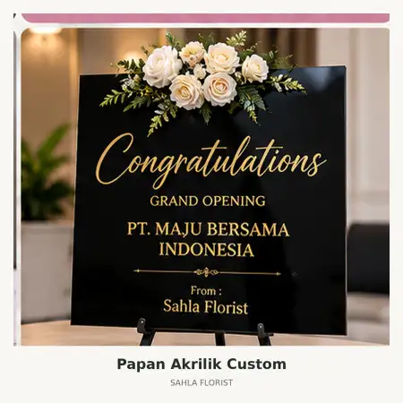 Papan Bunga Akrilik Gedung Smesco